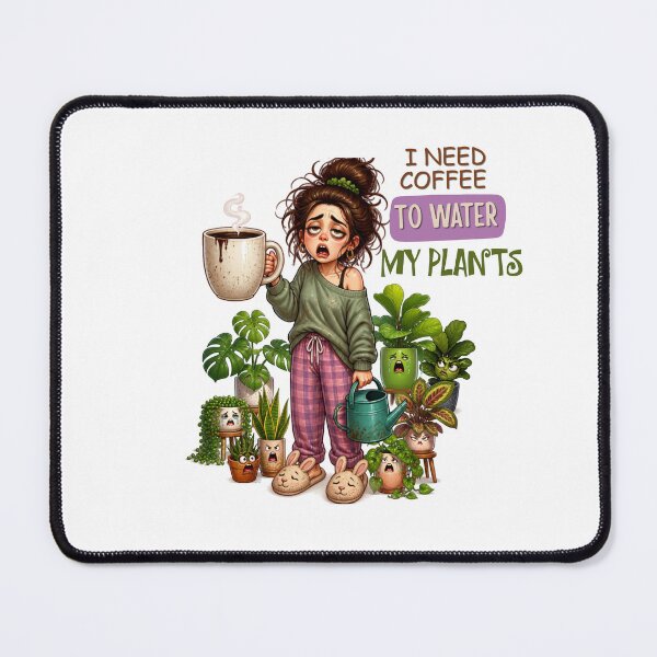 Item preview, I Need Coffee To Water My Plants Sticker designed and sold by KaBaRen.
