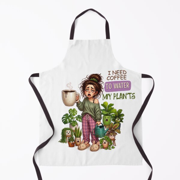 Item preview, I Need Coffee To Water My Plants Sticker designed and sold by KaBaRen.