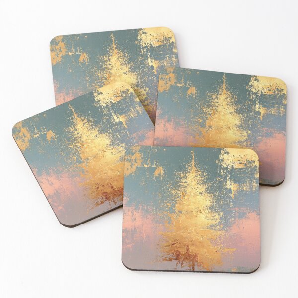 Item preview, Pastel Gilded Christmas Tree card designed and sold by MendaciousMina.