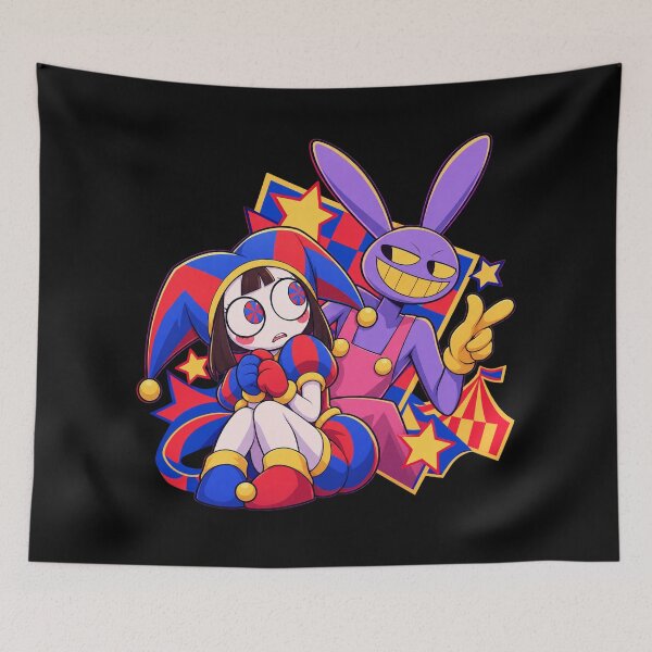 Item preview, Pomni & Jax The Amazing Digital Circus Colorful Cartoon Design designed and sold by Rosteri.