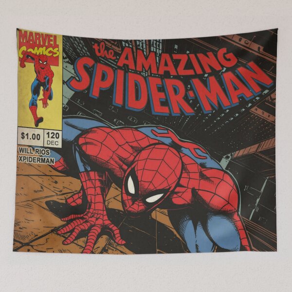 Item preview, Marvel Amazing Spiderman Comics Comic Book Original Custom Vintage Movie Poster Art designed and sold by Cool Robot Bro..
