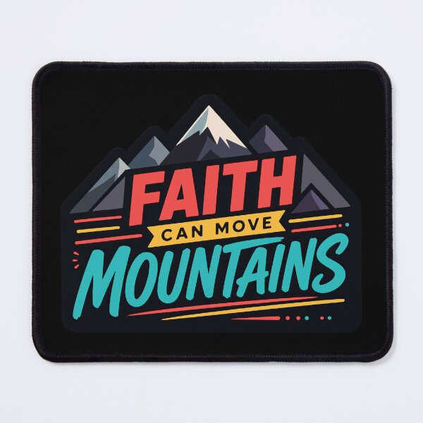 Item preview, Matthew 17:20 Faith Can Move Mountains designed and sold by plushism.