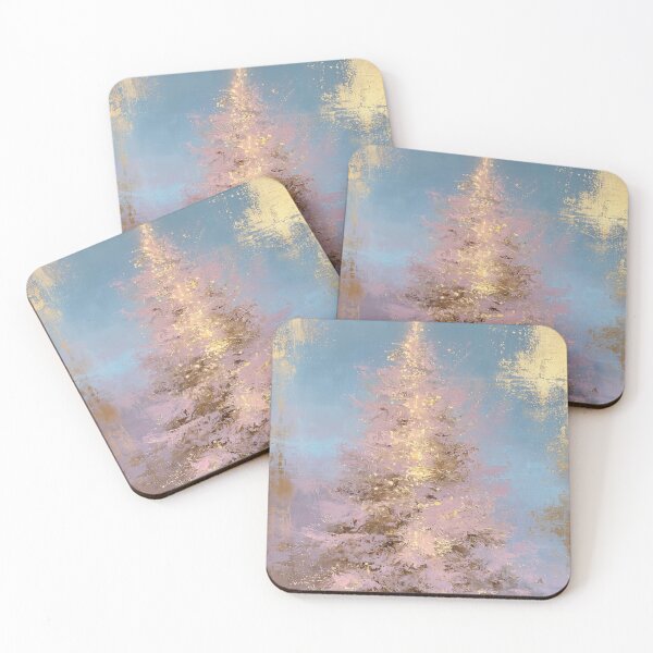 Item preview, Pastel Gilded Christmas Tree card designed and sold by MendaciousMina.