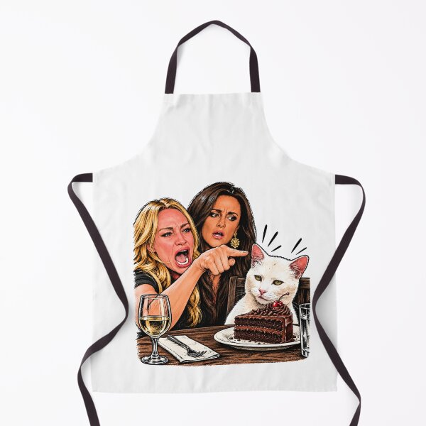 Item preview, Woman Yelling At White cat meme | White street cat designed and sold by TeeARTHY.