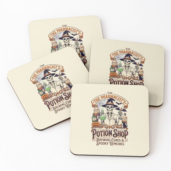 Item preview, The pharmacist's potion shop - Brewing cures & spooky remedies - Halloween for pharmacists designed and sold by ParadoxParadox.