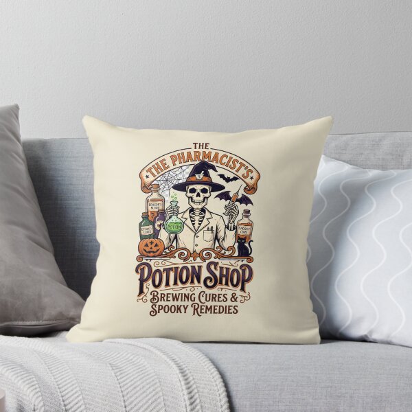 Item preview, The pharmacist's potion shop - Brewing cures & spooky remedies - Halloween for pharmacists designed and sold by ParadoxParadox.