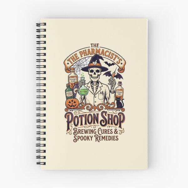 Item preview, The pharmacist's potion shop - Brewing cures & spooky remedies - Halloween for pharmacists designed and sold by ParadoxParadox.