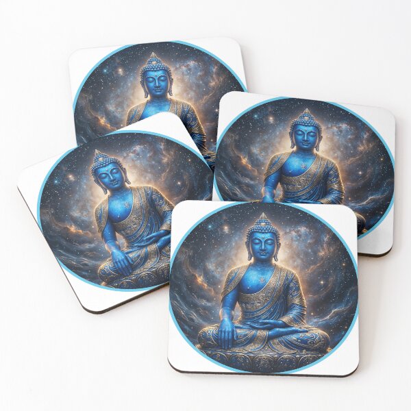 Item preview, Cosmic Medicine Buddha Cosmic Galaxy Spiritual Graphic designed and sold by NotSoSubtleRosiePeas.