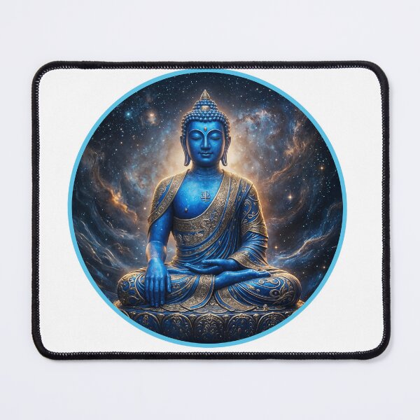 Item preview, Cosmic Medicine Buddha Cosmic Galaxy Spiritual Graphic designed and sold by NotSoSubtleRosiePeas.