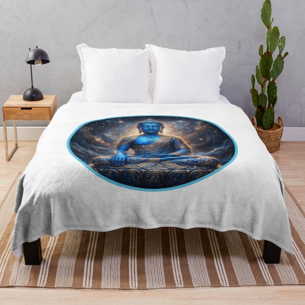 Item preview, Cosmic Medicine Buddha Cosmic Galaxy Spiritual Graphic designed and sold by NotSoSubtleRosiePeas.