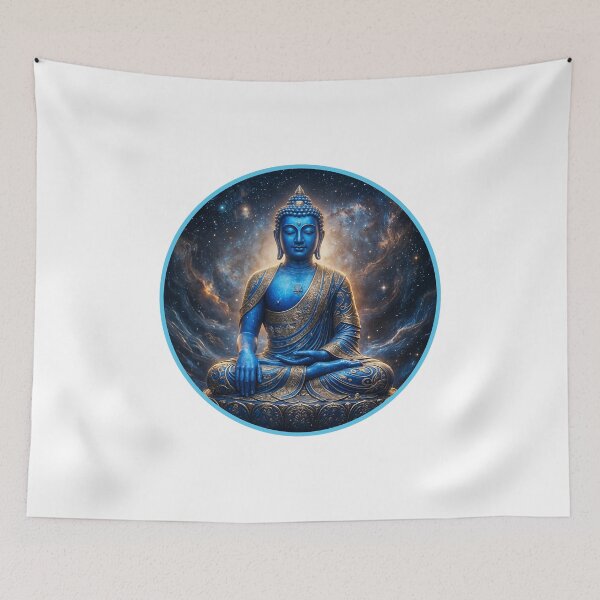 Item preview, Cosmic Medicine Buddha Cosmic Galaxy Spiritual Graphic designed and sold by NotSoSubtleRosiePeas.