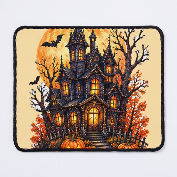 Item preview, Haunted Castle Halloween Full Moon designed and sold by DrAsmaaMohamed.