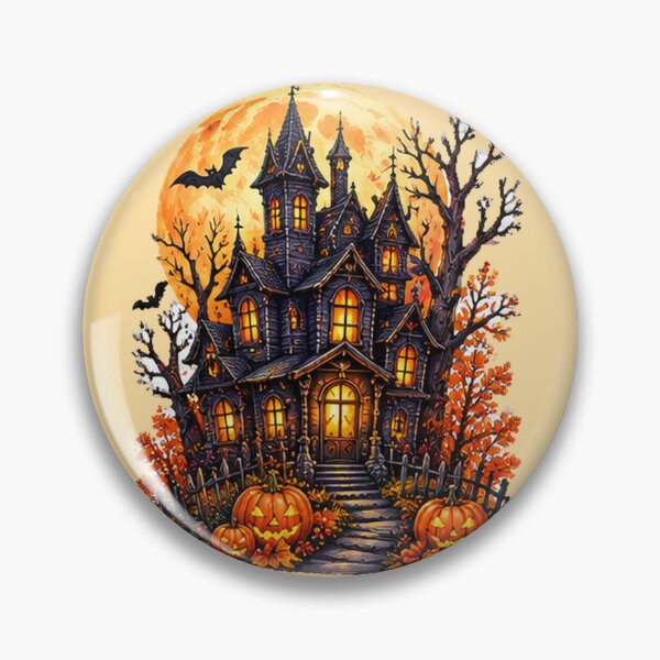 Item preview, Haunted Castle Halloween Full Moon designed and sold by DrAsmaaMohamed.