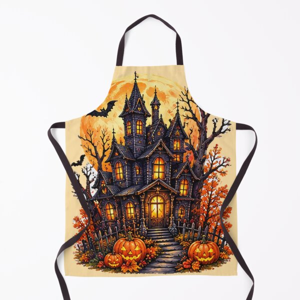 Item preview, Haunted Castle Halloween Full Moon designed and sold by DrAsmaaMohamed.