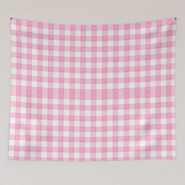 Item preview, Pink Gingham heart pattern designed and sold by Whisperspirit11.
