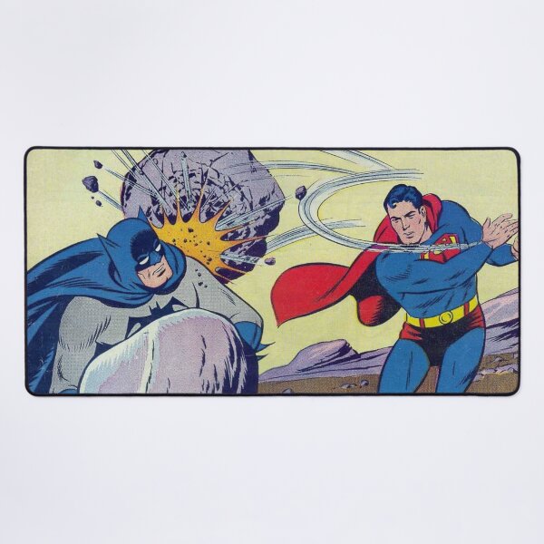 Item preview, Worlds Finest Comics Batman v Superman Vintage Comic Original Custom Poster Art Tee designed and sold by Cool Robot Bro..