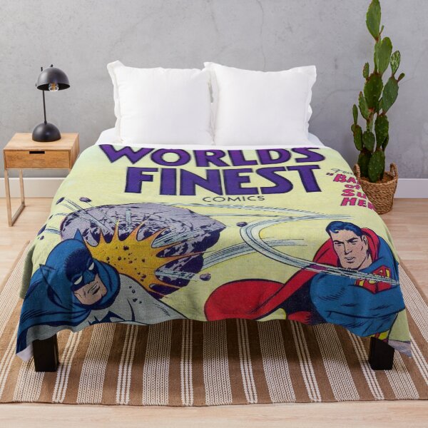 Item preview, Worlds Finest Comics Batman v Superman Vintage Comic Original Custom Poster Art Tee designed and sold by Cool Robot Bro..