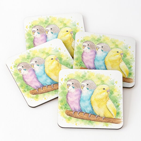 Item preview, Beautiful budgies designed and sold by Les illustrations d'Adėle L..