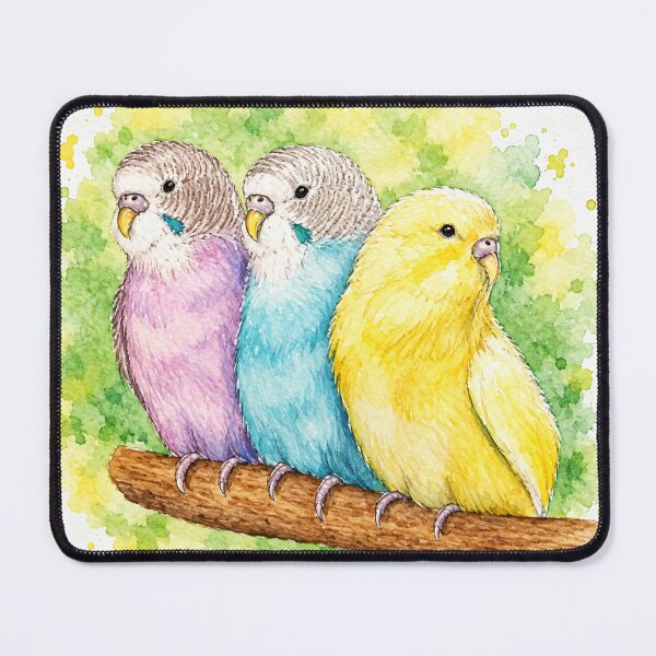 Item preview, Beautiful budgies designed and sold by Les illustrations d'Adėle L..