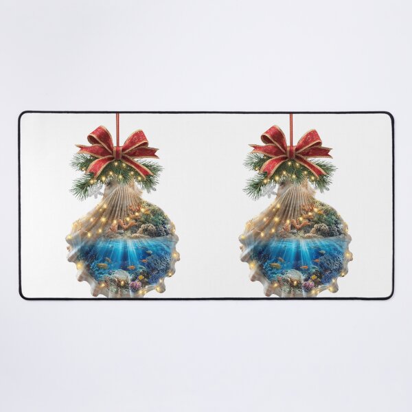 Item preview, Coastal Christmas Ocean Seashell Ornament  designed and sold by LC&LCPlatform.