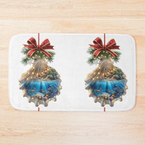 Item preview, Coastal Christmas Ocean Seashell Ornament  designed and sold by LC&LCPlatform.