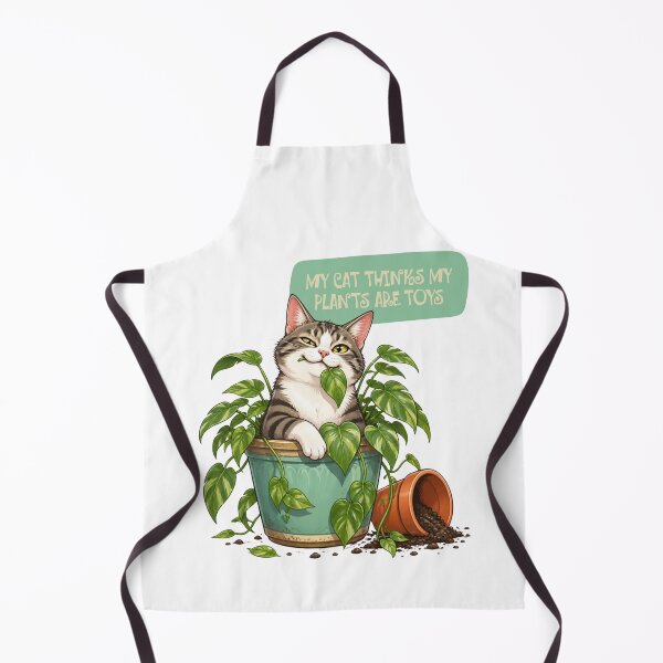Item preview, My Cat Thinks Plants Are Toys Funny Sticker designed and sold by KaBaRen.