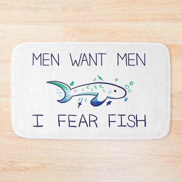 Item preview, Men Want Men. I Fear Fish designed and sold by Phthalo-Arts.