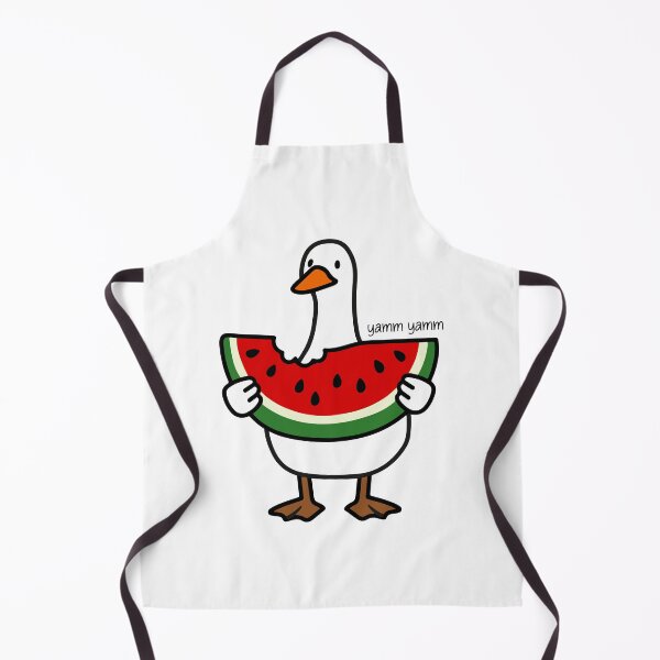 Item preview, duck eating watermelon  designed and sold by Borublue.