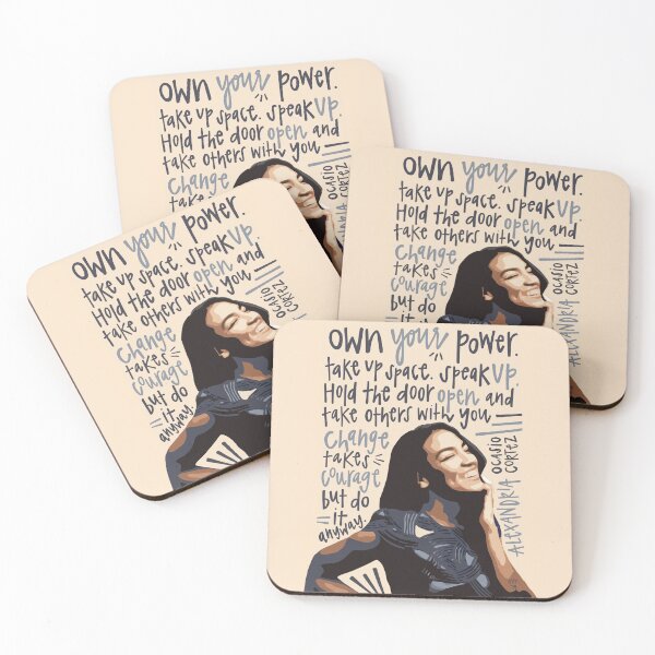 Item preview, Alexandria Ocasio-Cortez Portrait Art designed and sold by emilyvpcreates.