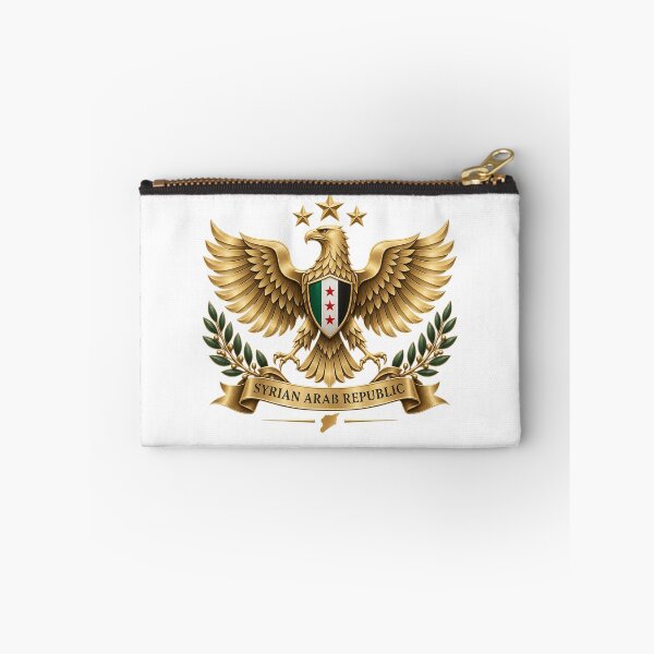 Item preview, Syrian Arab Republic Golden Eagle Emblem – Syria Heritage Design designed and sold by CraftNestNoor.