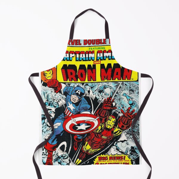 Item preview, Captain America Ironman Marvel Comics Comic Book Original Custom Vintage Movie Poster Art designed and sold by Cool Robot Bro..