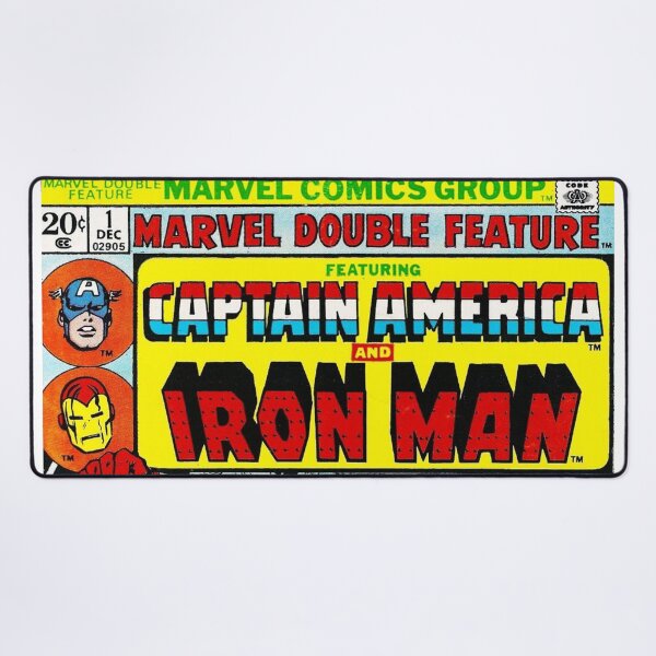 Item preview, Captain America Ironman Marvel Comics Comic Book Original Custom Vintage Movie Poster Art designed and sold by Cool Robot Bro..