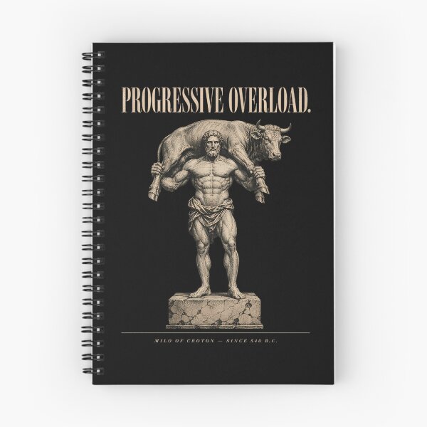 Item preview, Progressive Overload Milo Of Croton 540 BC Funny Gym Bro History Nerd Strength Training Bull designed and sold by Woventique.