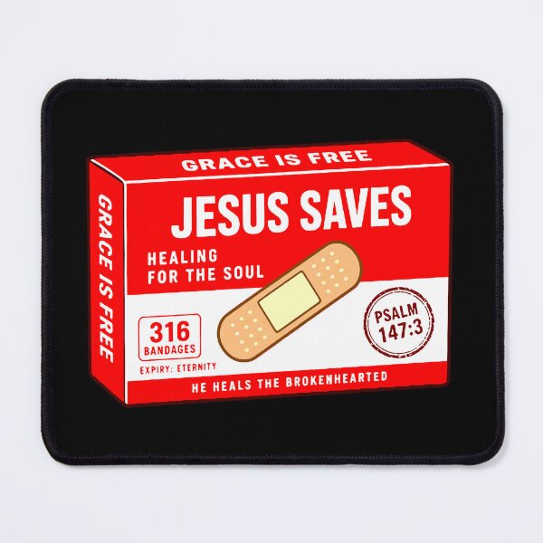 Item preview, Psalm 147:3 He Heals The Brokenhearted And Binds Up Their Wounds designed and sold by plushism.