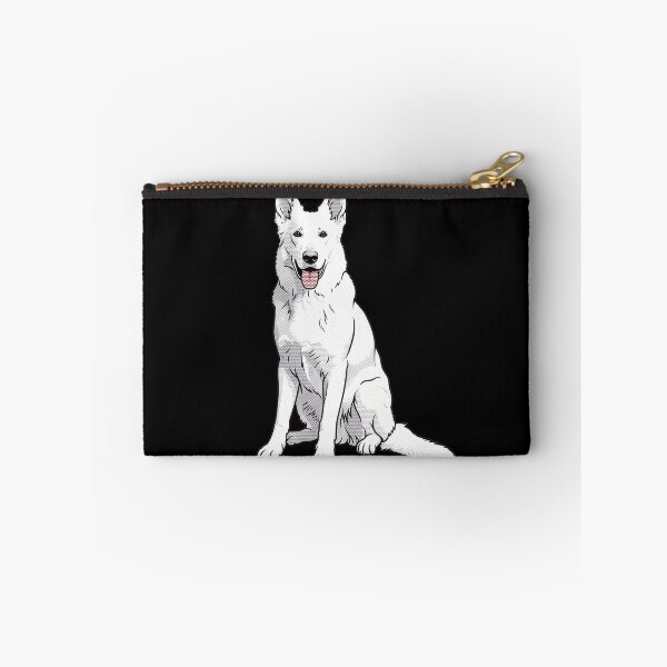 Item preview, White Shepherd Dog Pop Art Comic Illustration designed and sold by Terry Bain.