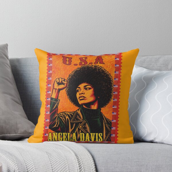 Item preview, Angela Davis Vintage USA Postage Stamp Pan-African Icon Art designed and sold by Youngkev-arts.