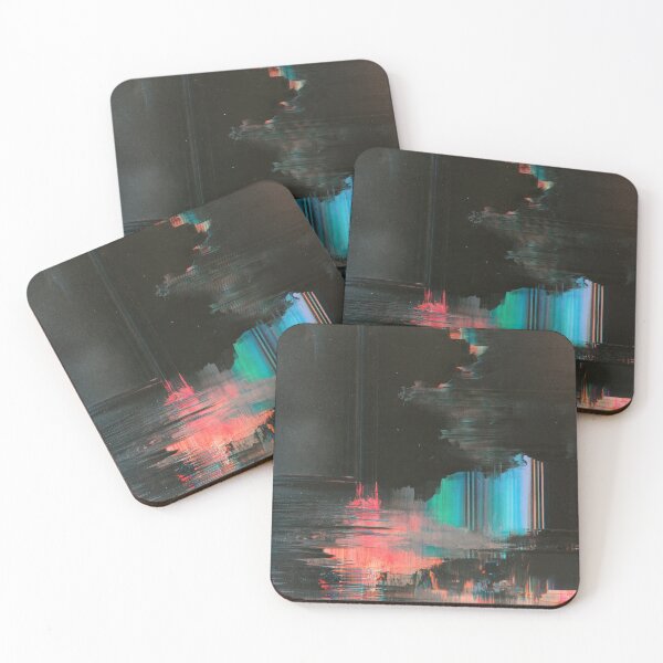 Item preview, Fractured Horizon – Dark Abstract Glitch designed and sold by AlfiB.