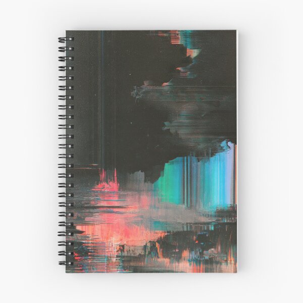 Item preview, Fractured Horizon – Dark Abstract Glitch designed and sold by AlfiB.