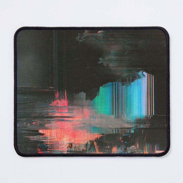 Item preview, Fractured Horizon – Dark Abstract Glitch designed and sold by AlfiB.