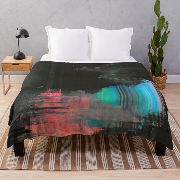 Item preview, Fractured Horizon – Dark Abstract Glitch designed and sold by AlfiB.