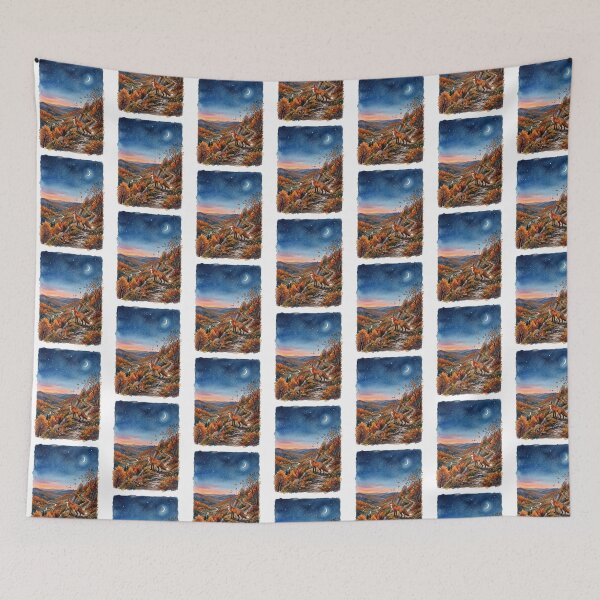 Item preview, Autumn Night Fox Mountain designed and sold by Tiffany Roy.