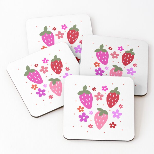 Item preview, strawberry floral designed and sold by Borublue.