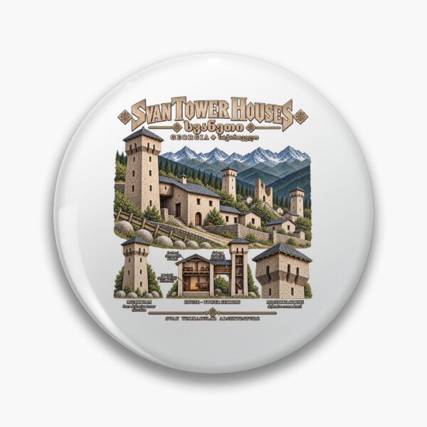 Item preview, Svan Tower Houses of Georgia — Svaneti Vernacular Architecture designed and sold by Larkfound Studio.