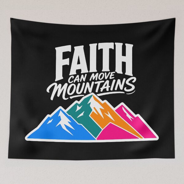 Item preview, Matthew 17:20 Faith Can Move Mountains designed and sold by plushism.