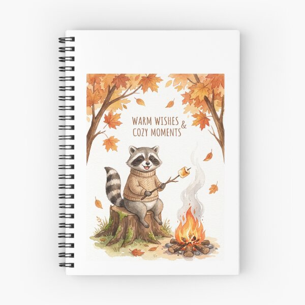 Item preview, Campfire Raccoon Marshmallow Roast designed and sold by Tiffany Roy.
