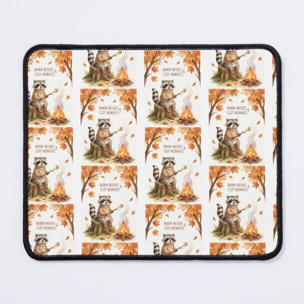 Item preview, Campfire Raccoon Marshmallow Roast designed and sold by Tiffany Roy.
