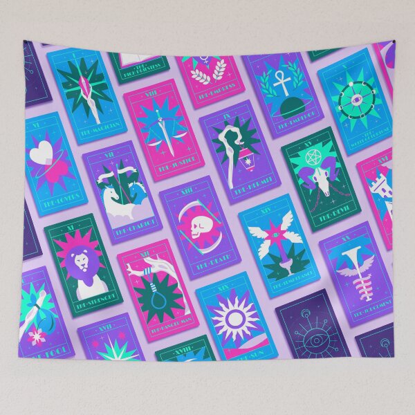 Item preview, The Vaporwave arcana - 22 Major arcana designed and sold by HicchanInWonder.