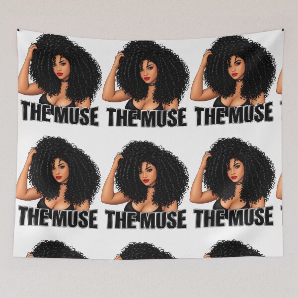 Item preview, "The Muse" Beautiful Woman with Big Curly Hair  designed and sold by LC&LCPlatform.