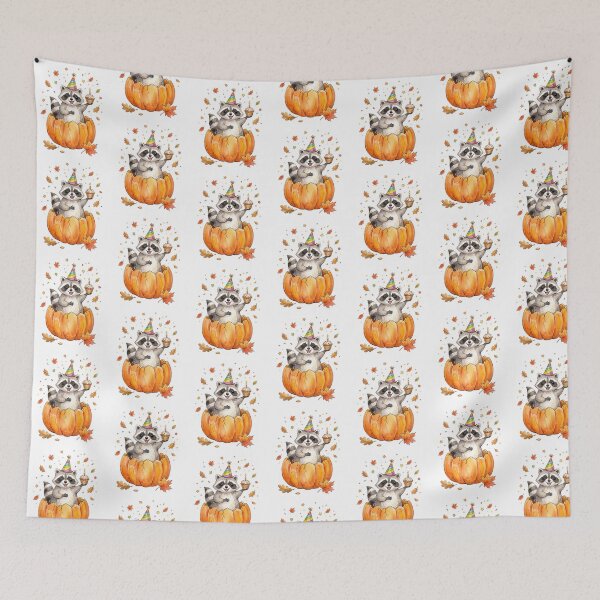 Item preview, Pumpkin Birthday Raccoon Cupcake designed and sold by Tiffany Roy.