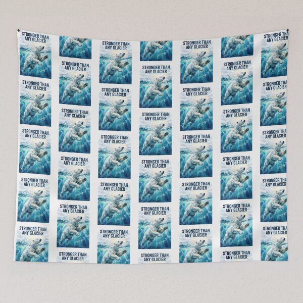 Item preview, Swimming Polar Bear Glacier designed and sold by Tiffany Roy.